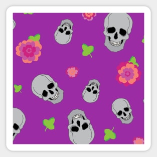 Skulls and flowers Sticker